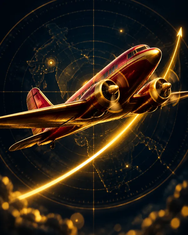 Aviator crash game red and gold propeller plane climbing multiplier curve