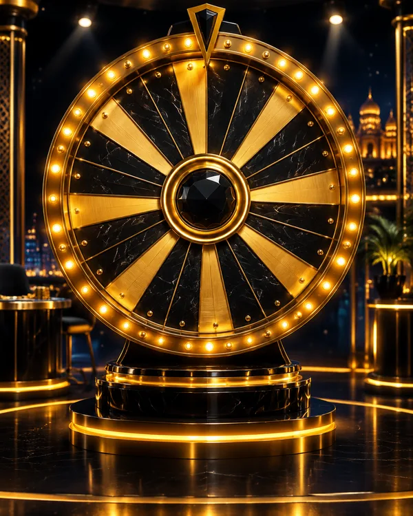 Crazy Time style giant golden studio money wheel live game show